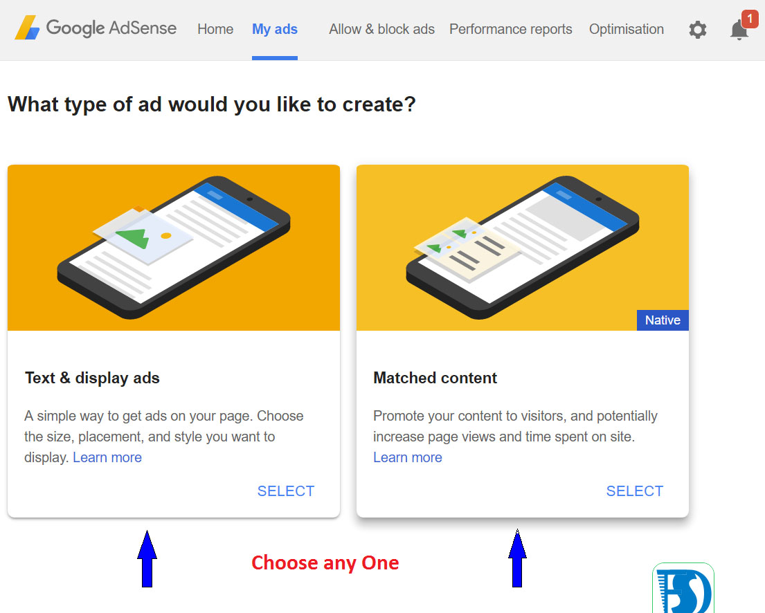 Create Adsense ads